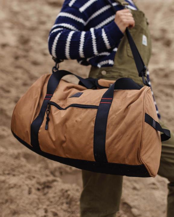 WoAccessories Passenger 22N81116 Escape It All 30L Recycled Duffle Bag Golden Brown Women Brown