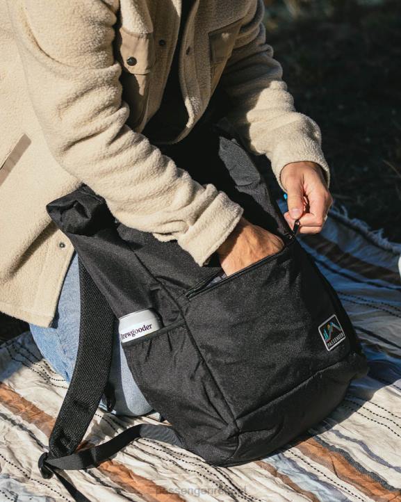 WoAccessories Passenger 22N81119 Backwoods Recycled Rolltop 32L Black Women Black