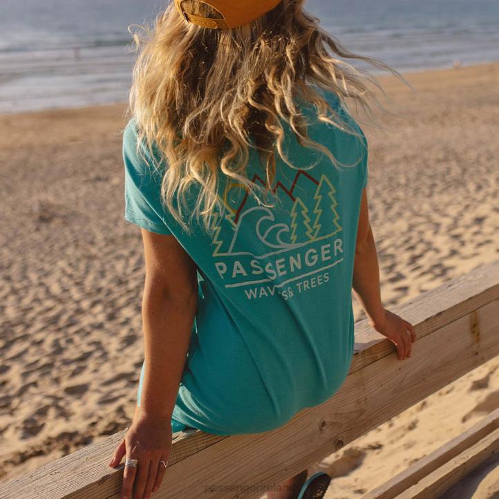 WoClothing Passenger 22N8651 Dweller T-Shirt Dress Viridian Green Women Green