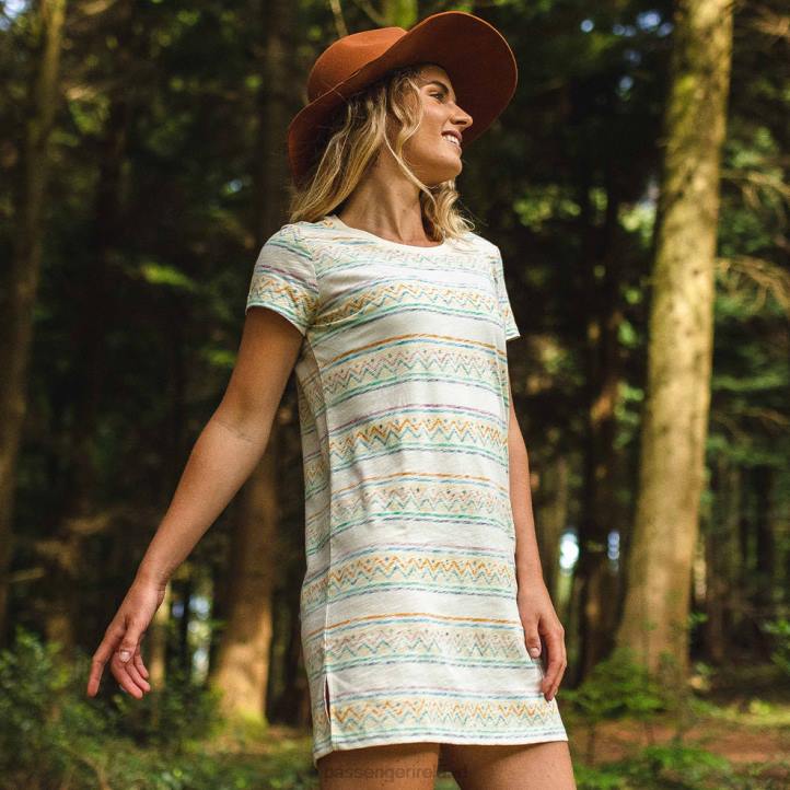 WoClothing Passenger 22N8653 Pomona T-Shirt Dress Off White Women White