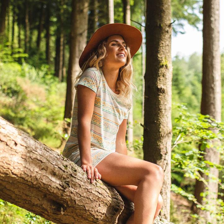 WoClothing Passenger 22N8653 Pomona T-Shirt Dress Off White Women White