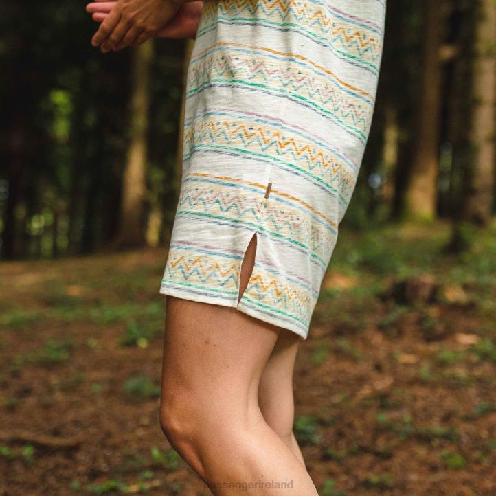 WoClothing Passenger 22N8653 Pomona T-Shirt Dress Off White Women White