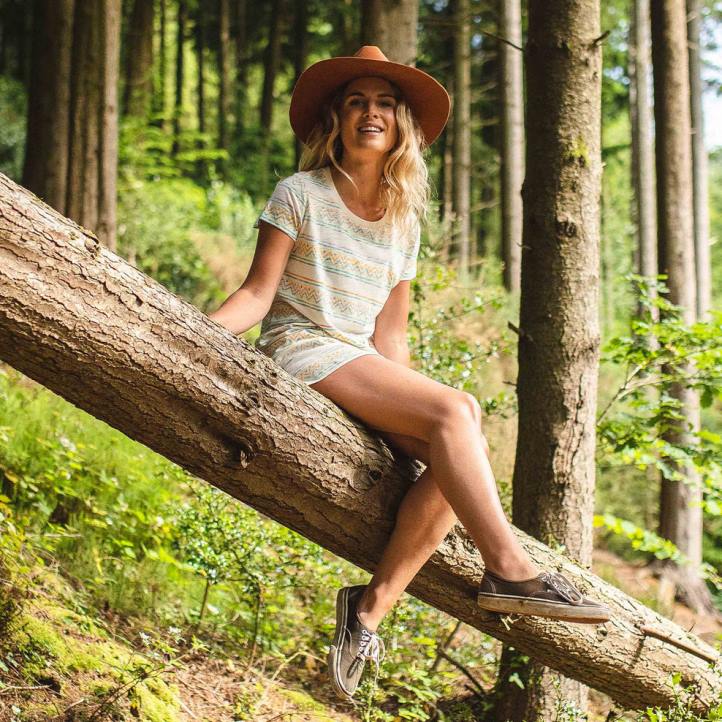 WoClothing Passenger 22N8653 Pomona T-Shirt Dress Off White Women White