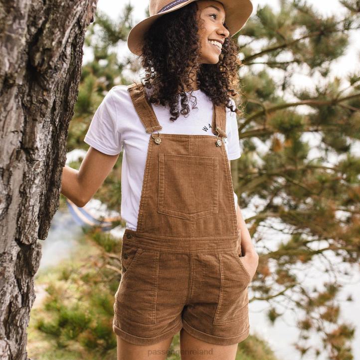 WoClothing Passenger 22N8942 Roamologist Recycled Cord Dungarees Coconut Women Coconut