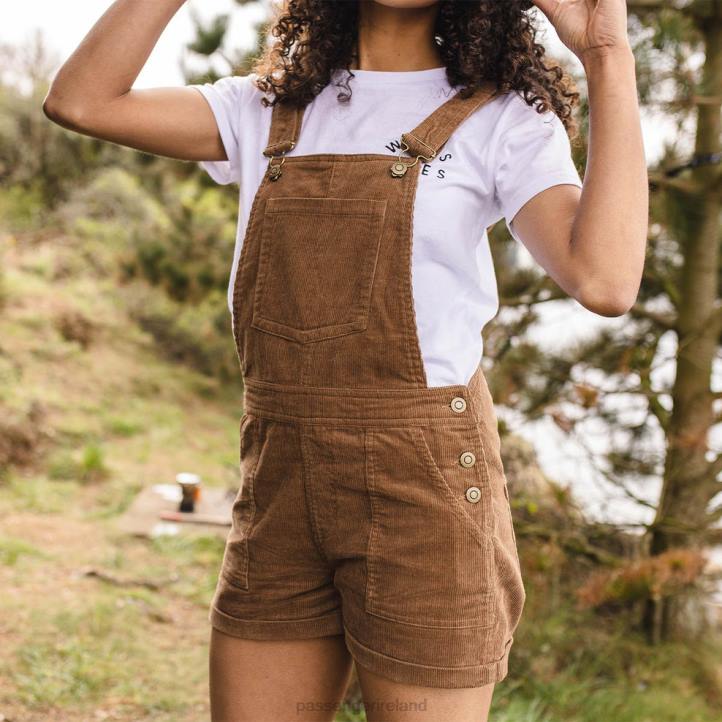 WoClothing Passenger 22N8942 Roamologist Recycled Cord Dungarees Coconut Women Coconut