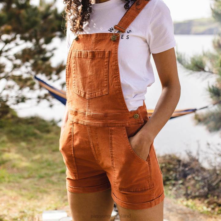 WoClothing Passenger 22N8947 Roamologist Organic Cotton Dungarees Bombay Brown Women Brown
