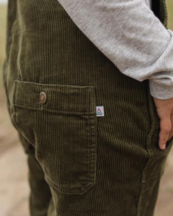 WoClothing Passenger 22N8951 Tiaga Cord Dungarees Khaki Women Khaki