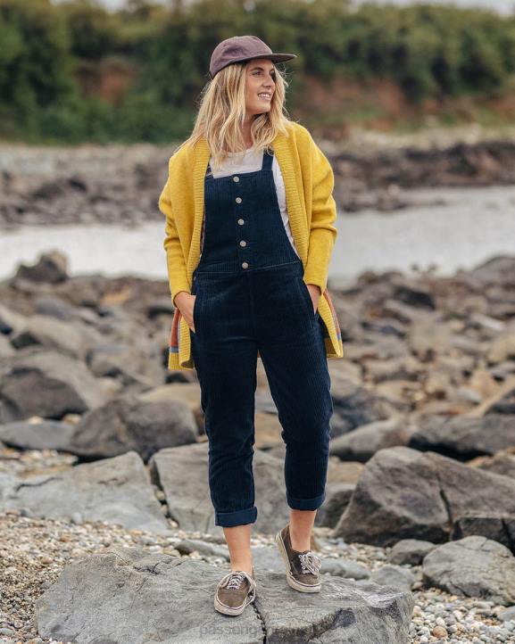 WoClothing Passenger 22N8955 Tiaga Cord Dungarees Deep Navy Women Navy