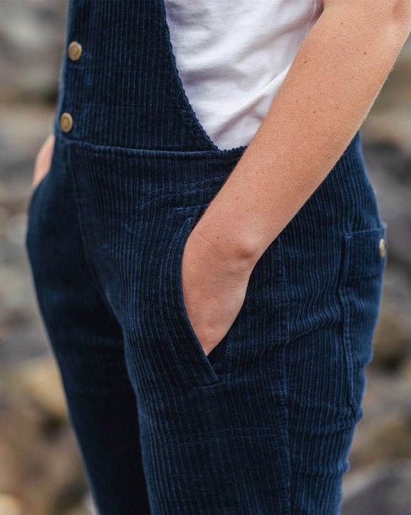 WoClothing Passenger 22N8955 Tiaga Cord Dungarees Deep Navy Women Navy
