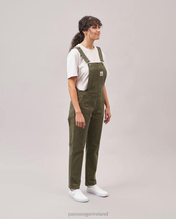 WoClothing Passenger 22N8956 Roamist Organic Cotton Dungarees Khaki Women Khaki