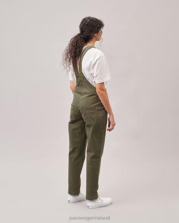 WoClothing Passenger 22N8956 Roamist Organic Cotton Dungarees Khaki Women Khaki