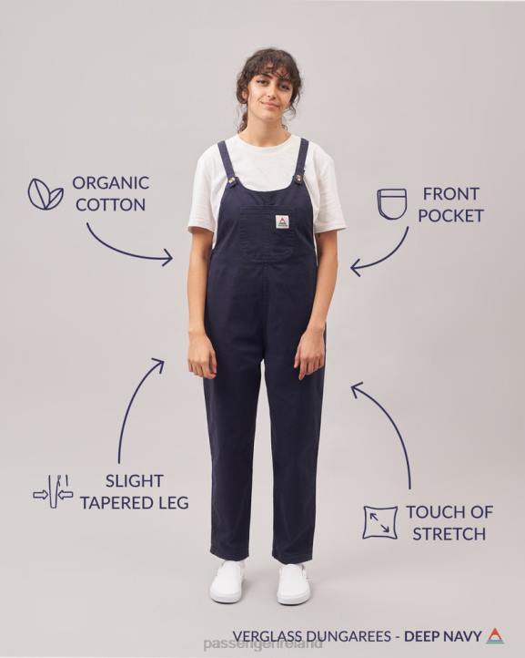 WoClothing Passenger 22N8963 Verglass Dungarees Deep Navy Women Navy
