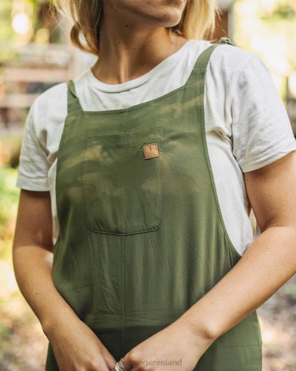 WoClothing Passenger 22N8966 Lazy Day Dungarees Khaki Women Khaki