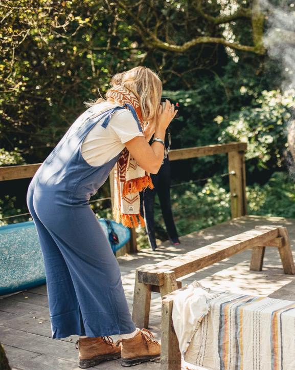 WoClothing Passenger 22N8967 Lazy Day Dungarees Dark Denim Women Denim