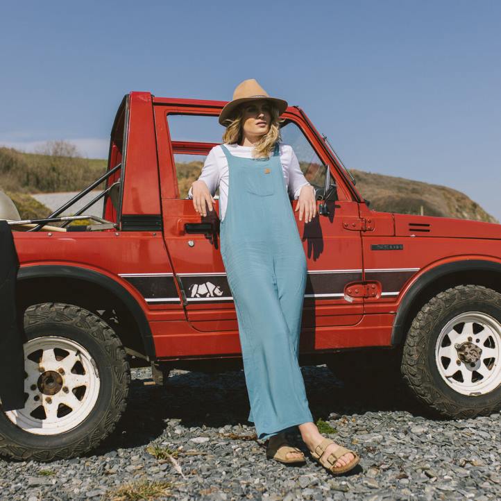 WoClothing Passenger 22N8973 Lazy Day Dungarees Ocean Blue Women Blue