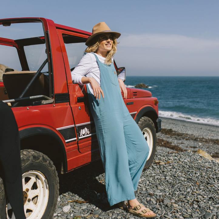 WoClothing Passenger 22N8973 Lazy Day Dungarees Ocean Blue Women Blue