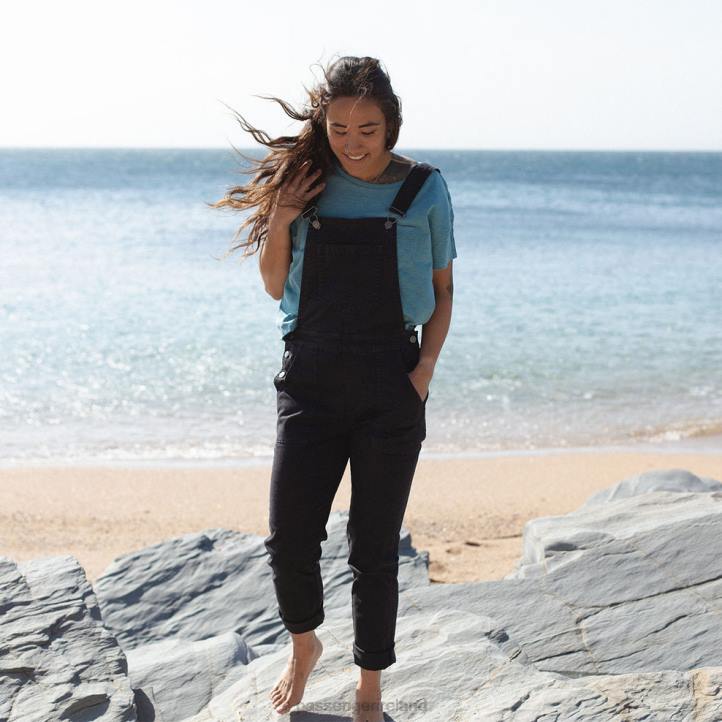 WoClothing Passenger 22N8982 Roamist Dungarees Washed Black Women Black