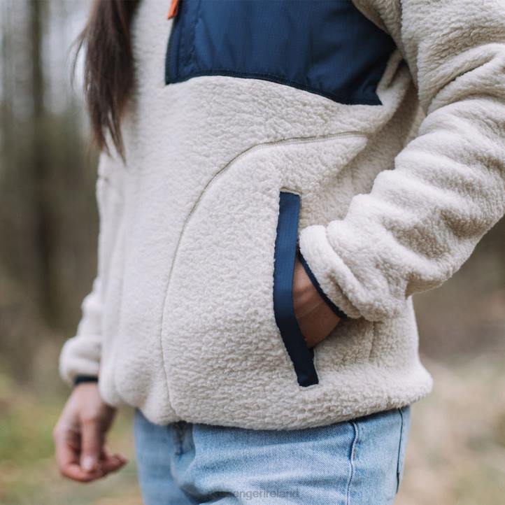 WoClothing Passenger 22N8658 Home 1/4 Zip Recycled Sherpa Fleece Oatmeal Women Oatmeal