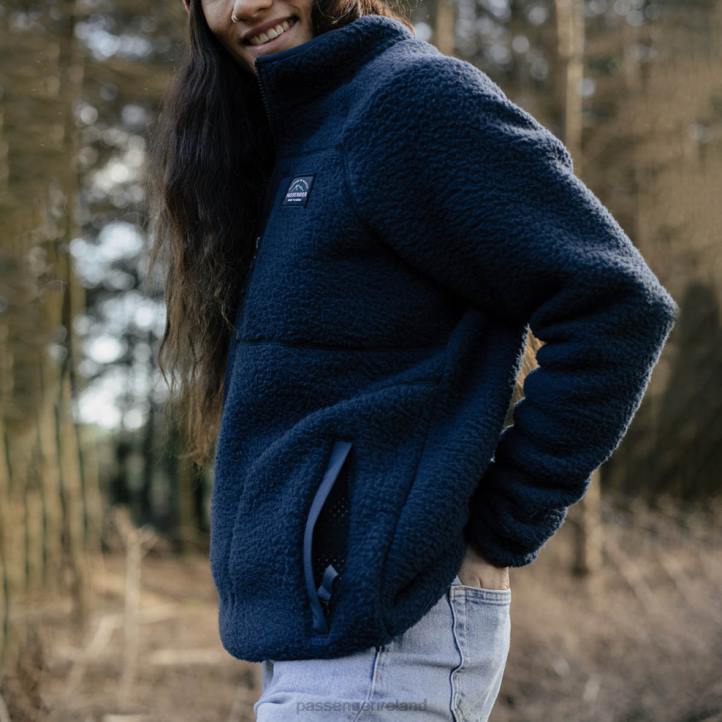 WoClothing Passenger 22N8662 Home 1/4 Zip Recycled Sherpa Fleece Navy Women Navy