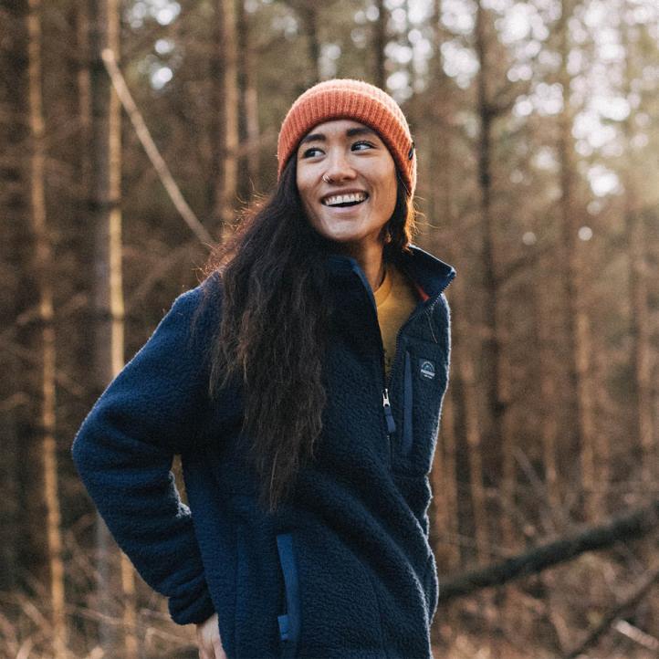 WoClothing Passenger 22N8662 Home 1/4 Zip Recycled Sherpa Fleece Navy Women Navy