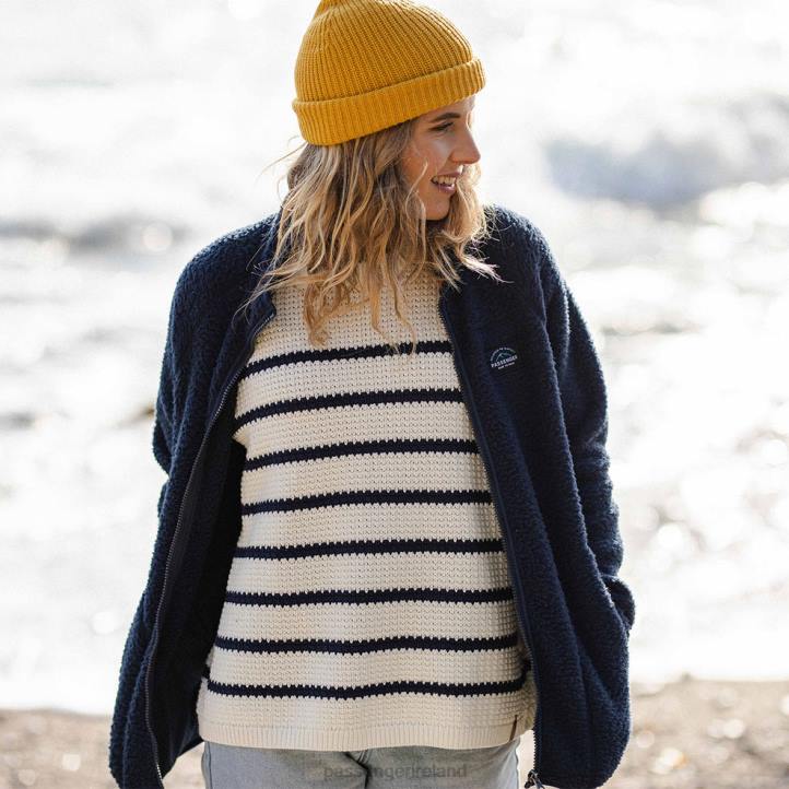 WoClothing Passenger 22N8679 Fairbanks Full Zip Recycled Sherpa Fleece Navy Women Navy