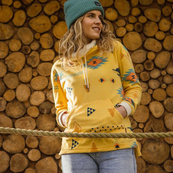 WoClothing Passenger 22N8688 Olive Recycled High Neck Polar Fleece Ochre Drifter Women Ochre