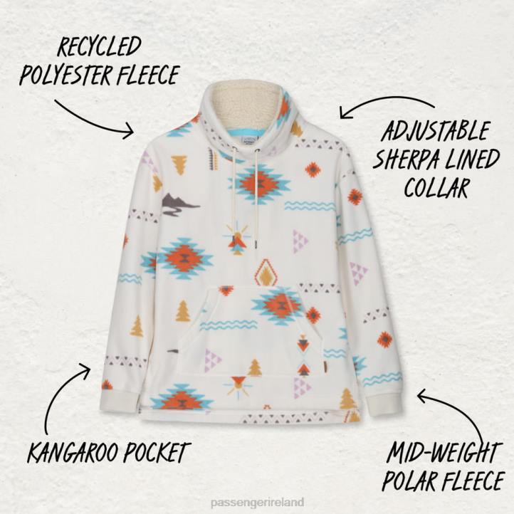 WoClothing Passenger 22N8692 Tor Slouch Neck Polar Fleece Birch Drifter Women Birch