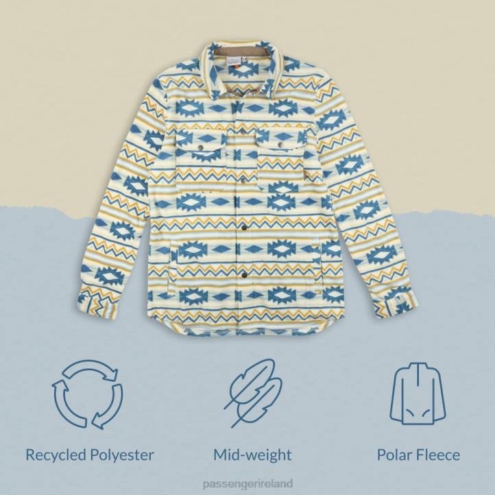 WoClothing Passenger 22N8694 East Recycled Polar Fleece Shirt Stargazer Birch Women Birch