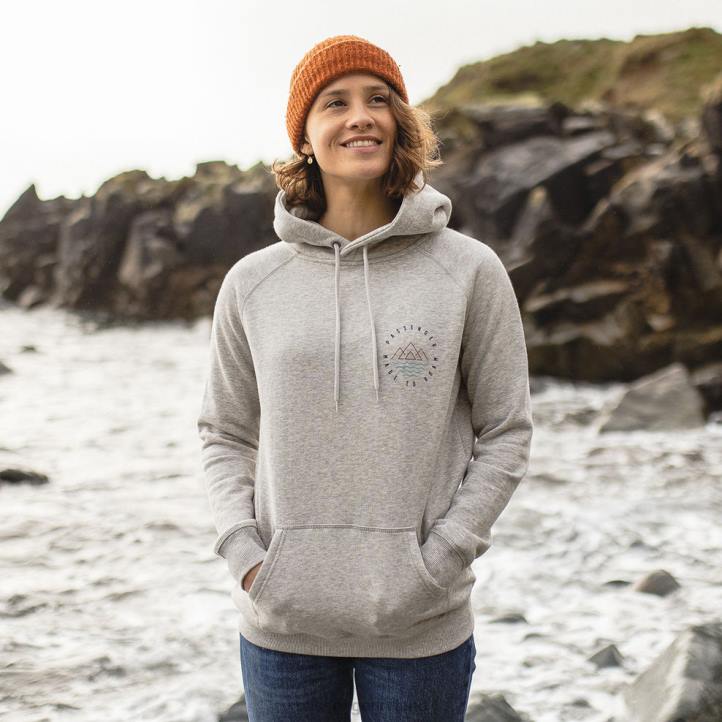 WoClothing Passenger 22N8713 Ubud Recycled Hoodie Grey Marl Women Grey