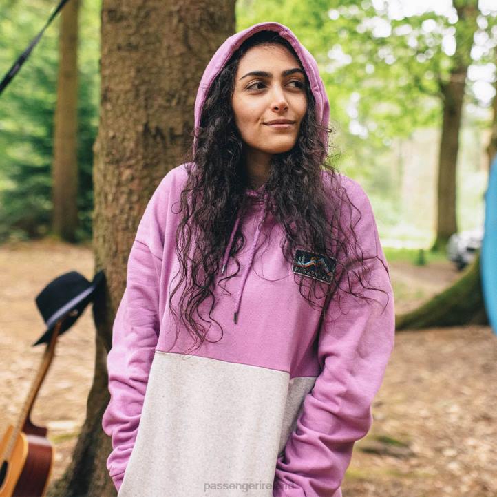 WoClothing Passenger 22N8724 Vista Recycled Cotton Oversized Hoodie Orchid Women Orchid