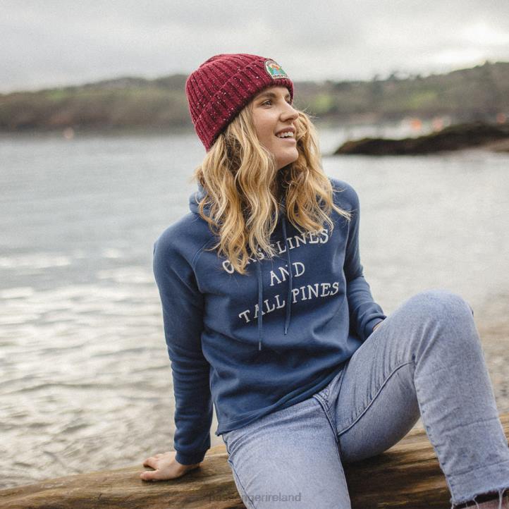 WoClothing Passenger 22N8727 Voyage Recycled Hoodie Dark Denim Women Denim