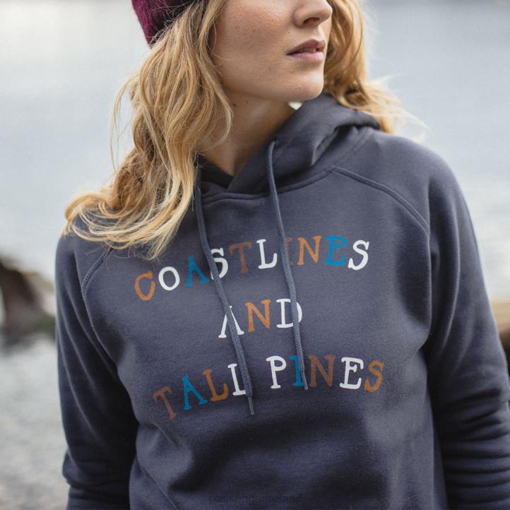 WoClothing Passenger 22N8728 Voyage Recycled Hoodie Faded Black Women Black