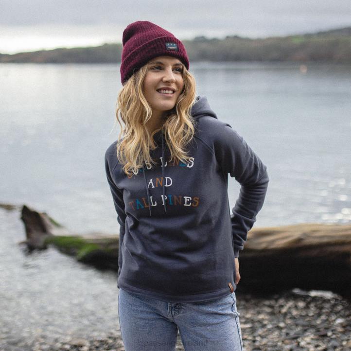 WoClothing Passenger 22N8728 Voyage Recycled Hoodie Faded Black Women Black