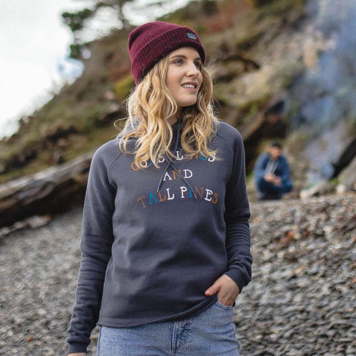 WoClothing Passenger 22N8728 Voyage Recycled Hoodie Faded Black Women Black