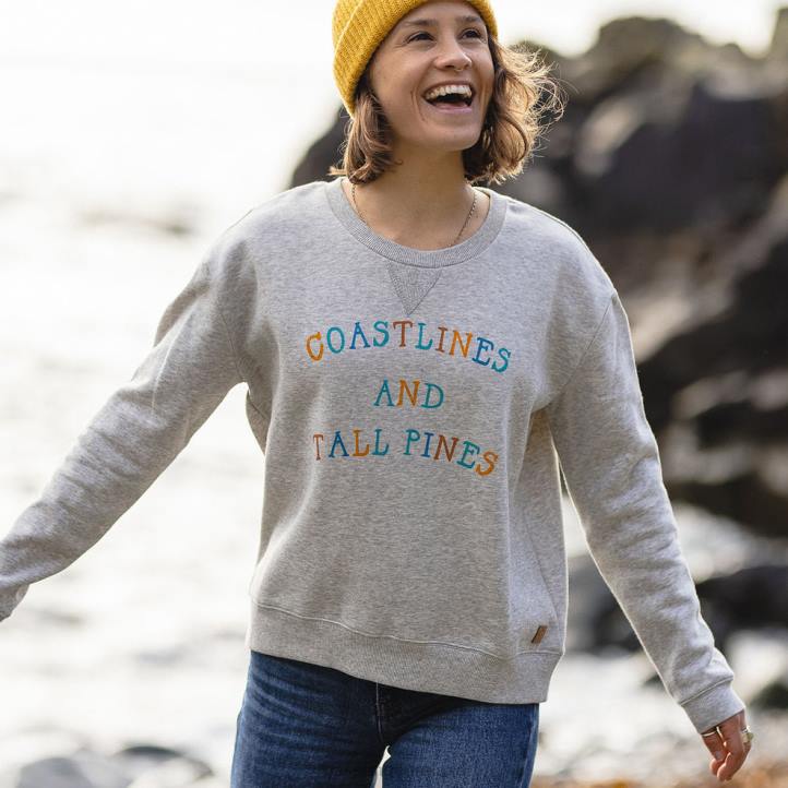 WoClothing Passenger 22N8729 Voyage Recycled Sweatshirt Grey Marl Women Grey