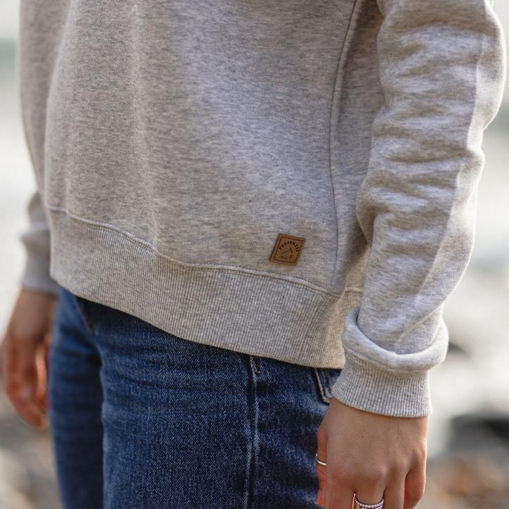 WoClothing Passenger 22N8729 Voyage Recycled Sweatshirt Grey Marl Women Grey