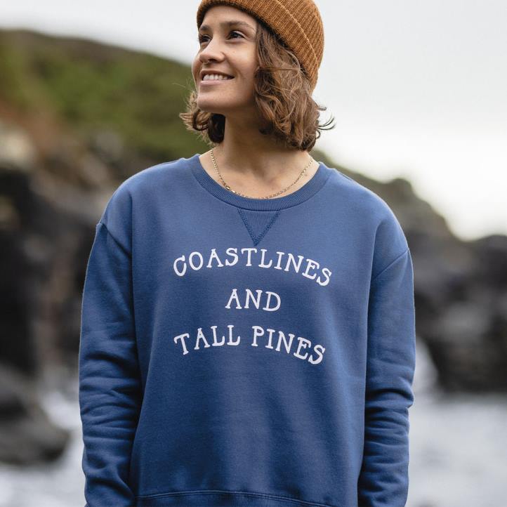 WoClothing Passenger 22N8733 Voyage Recycled Sweatshirt Dark Denim Women Denim