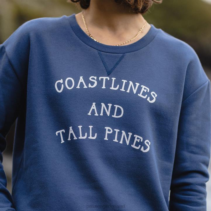 WoClothing Passenger 22N8733 Voyage Recycled Sweatshirt Dark Denim Women Denim