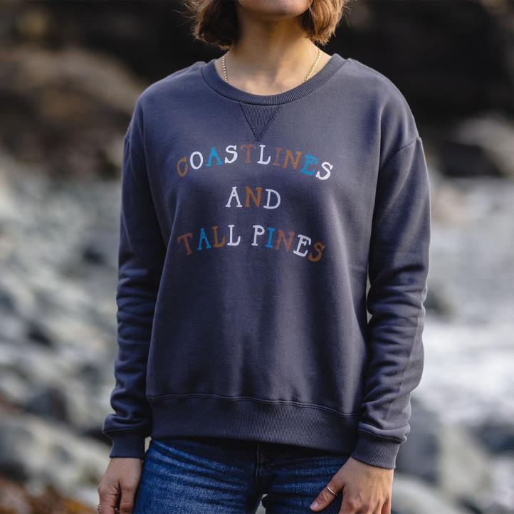 WoClothing Passenger 22N8734 Voyage Recycled Sweatshirt Faded Black Women Black