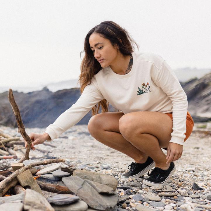 WoClothing Passenger 22N8735 Bloom Hemp Sweatshirt Birch Women Birch