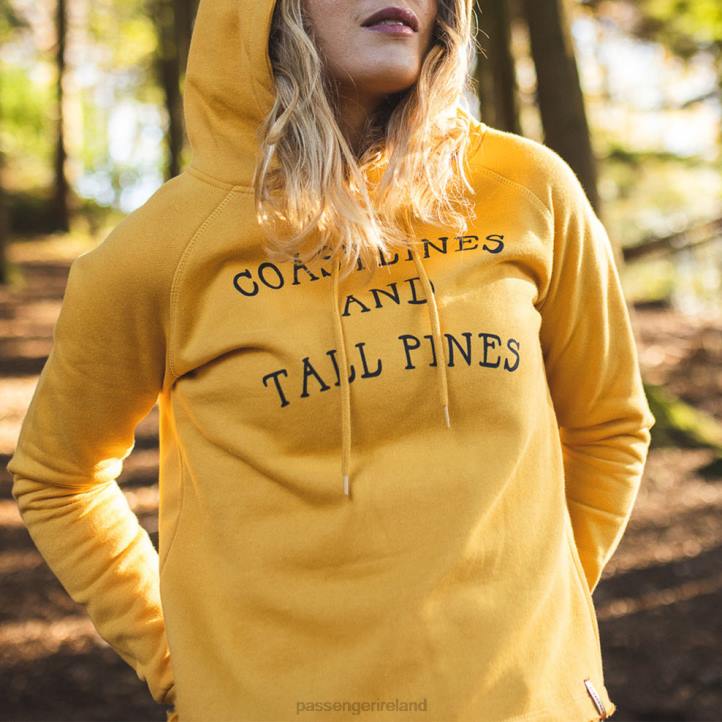 WoClothing Passenger 22N8736 Voyage Recycled Hoodie Mustard Yellow Women Yellow