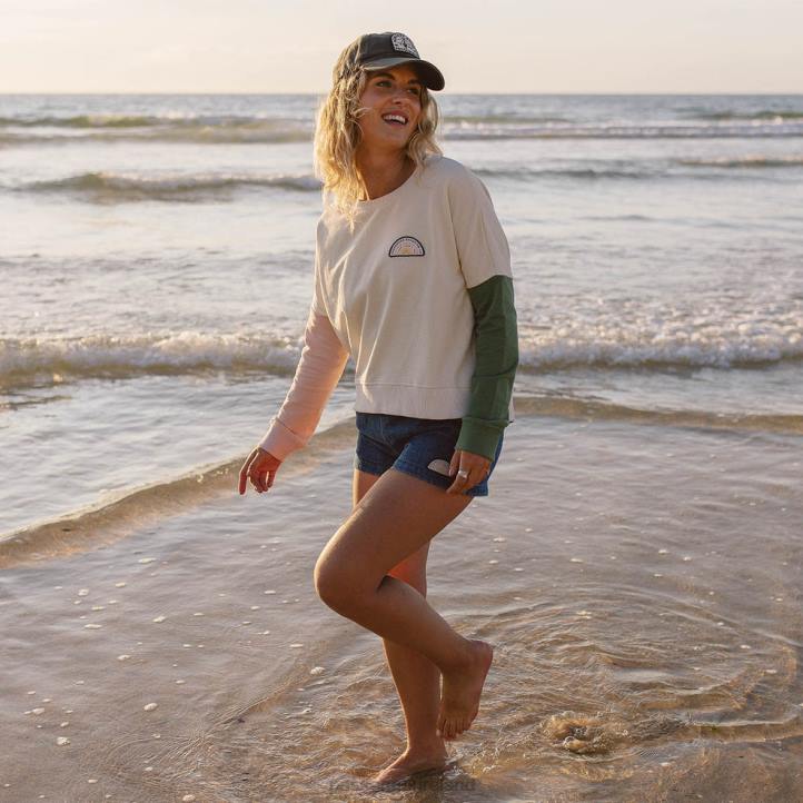 WoClothing Passenger 22N8743 Cloud Recycled Cotton Sweatshirt Egret Women Egret