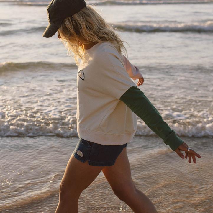 WoClothing Passenger 22N8743 Cloud Recycled Cotton Sweatshirt Egret Women Egret