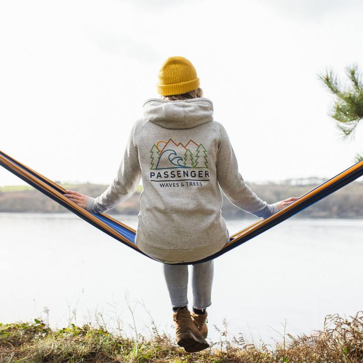 WoClothing Passenger 22N8759 Toba Recycled Hoodie Grey Marl Women Grey