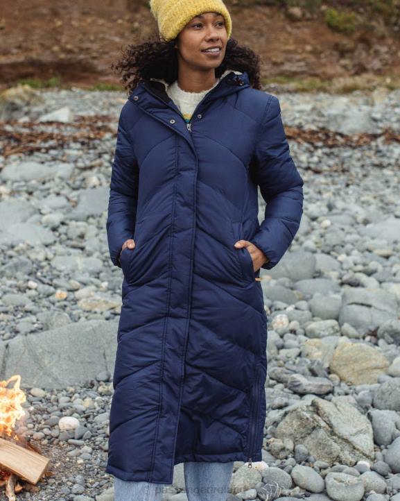WoClothing Passenger 22N8766 Tasman Long Recycled Insulated Jacket Rich Navy Women Navy