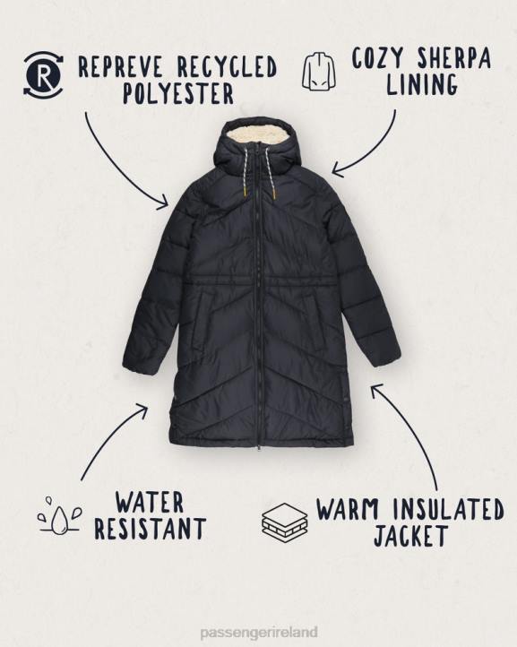 WoClothing Passenger 22N8768 Kinsey Recycled Jacket Black Women Black