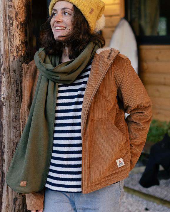 WoClothing Passenger 22N8770 Rae Sherpa Lined Cord Jacket Coconut Women Coconut