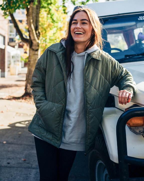 WoClothing Passenger 22N8782 Trekker Insulated Shacket Dusty Olive Women Olive