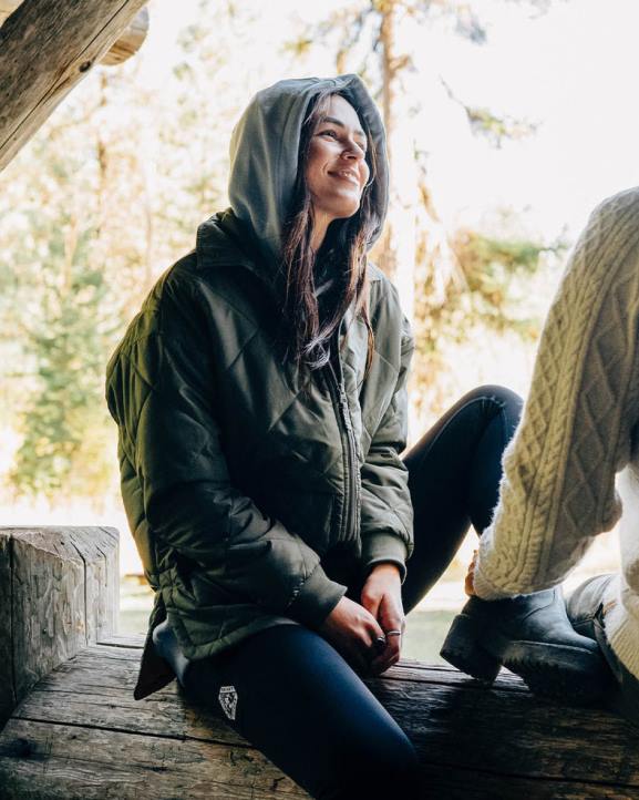 WoClothing Passenger 22N8782 Trekker Insulated Shacket Dusty Olive Women Olive