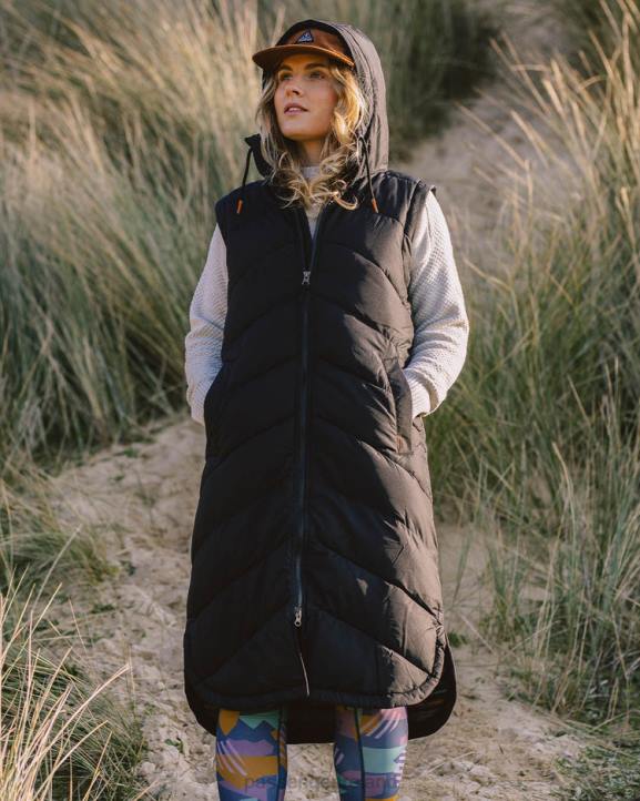 WoClothing Passenger 22N8785 Fairweather Recycled Insulated Gilet True Black Women Black